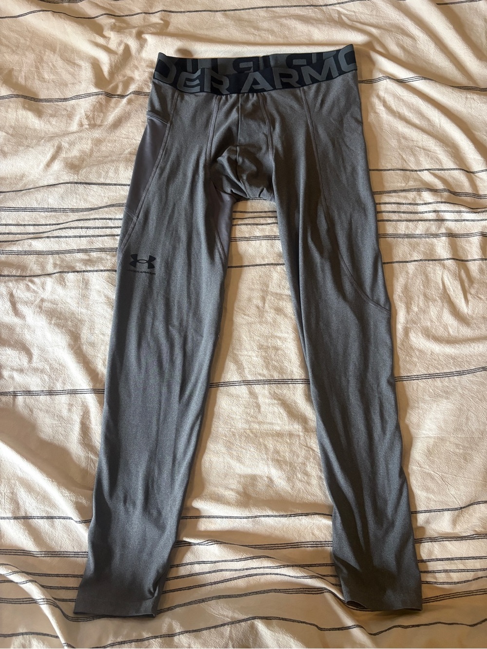 LG Black/Grey LG HeatGear Compression Tights